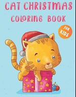 Cat Christmas Coloring Book for Kids