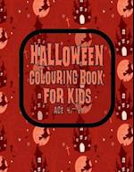 Halloween Colouring Book For Kids Age 4 - 8
