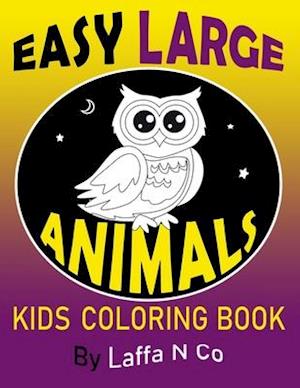 Easy Large Animals Kids Coloring Book