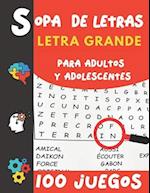 Sopa de Letras Letra Grande