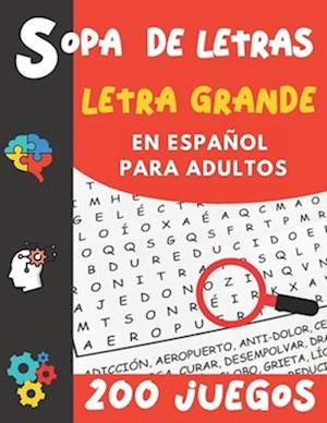 Sopa de Letras Letra Grande en Español