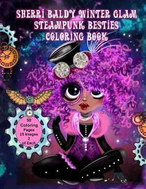 Sherri Baldy Winter Glam Steampunk Besties Coloring Book