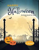 Halloween activity book for kids