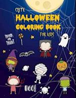 Cute Halloween Coloring Book for Kids