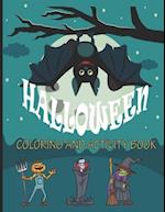 Halloween coloring and activity book