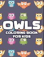 Owls Coloring Book For Kids