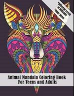 Animal Mandala Coloring Book for Teens and Adults