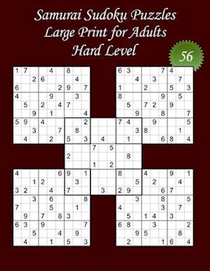 Samurai Sudoku Puzzles - Large Print for Adults - Hard Level - N°56