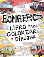 Bomberos Libros Para Colorear y Dibujar para Niños de 3 a 8 años