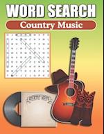 Word Search Country Music: Word Find Book For Adults 