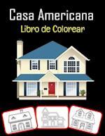 Casa americana Libro de colorear