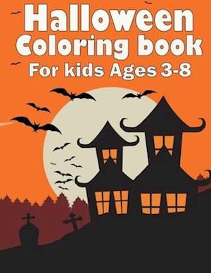 Halloween Coloring Book For Kids Ages 3-8