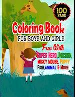 Coloring Book For Boys And Girls