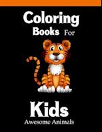 Coloring Book for Kids Awesome Animals