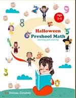 Halloween preschool math learning and coloring
