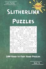 Slitherlink Puzzles - 200 Hard to Very Hard Puzzles 14x14 Book 16