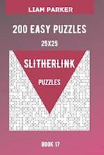 Slitherlink Puzzles - 200 Easy Puzzles 25x25 Book 17