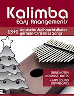 Kalimba Easy Arrangements - 13+1 Deutsche Weihnachtslieder / German Christmas songs
