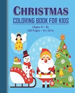 Christmas Coloring Book for Kids - Ages 4 - 8