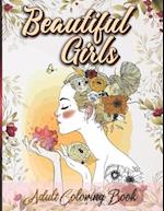 Beautiful Girls Adult Coloring Book