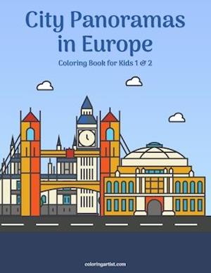 City Panoramas in Europe Coloring Book for Kids 1 & 2