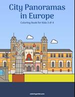 City Panoramas in Europe Coloring Book for Kids 3 & 4