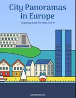 City Panoramas in Europe Coloring Book for Kids 5 & 6