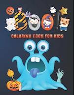 Boo! Coloring Book For Kids: Spooky Halloween Coloring And Activity Book For Toddlers And Kids 