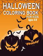 Halloween coloring book for kids ages 4-8
