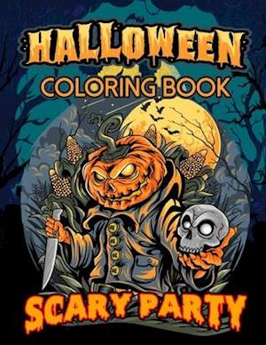 Scary Party Halloween Coloring Book