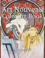 Art Nouveau Coloring Book: 30 Coloring Pages for Adults of Alphonse Mucha Illustrations 