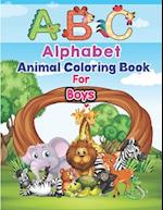 ABC Alphabet Animal Coloring Book For Boys