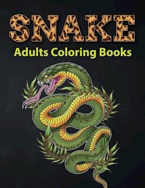 Snake Adults Coloring Books: Reptiles And Amphibians Coloring Book A Unique Collection Of Coloring Pages