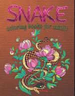Snake Coloring Books For Adults: Snakes Adult Coloring Books Reptiles Stress Relieving Coloring Book Relaxation 