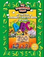 At The Zoo Alphabet Coloring Book For Kids