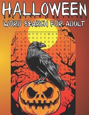 Halloween Word Search For Adult
