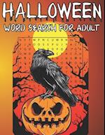 Halloween Word Search For Adult