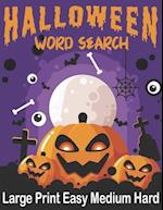 Halloween Word Search Large Print Easy Medium Hard