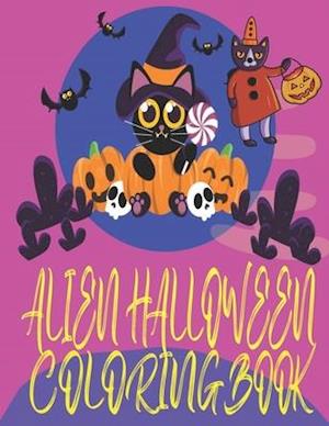 Alien Halloween Coloring Book