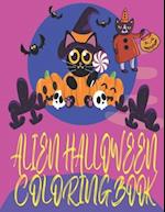 Alien Halloween Coloring Book