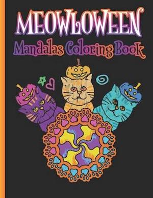 Meowloween Mandalas Coloring Book