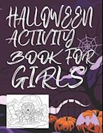Halloween Activity Book for Girls