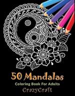 50 Mandalas Coloring Book For Adults