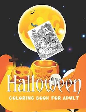 halloween coloring book for adult