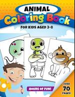 Animal Coloring Book for Kids Aged 3-8