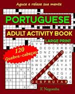 Portuguese Adult Activity Book Large Print