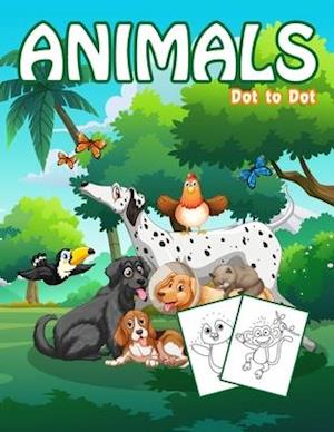 Dot to Dot Animals: 1-25 Dot to Dot Books for Children Age 3-5