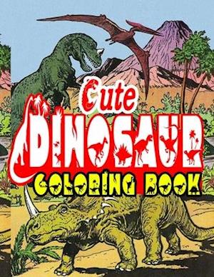 Cute Dinosaurs Coloring Book