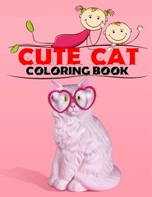 Cute Cat Coloring Book