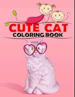 Cute Cat Coloring Book